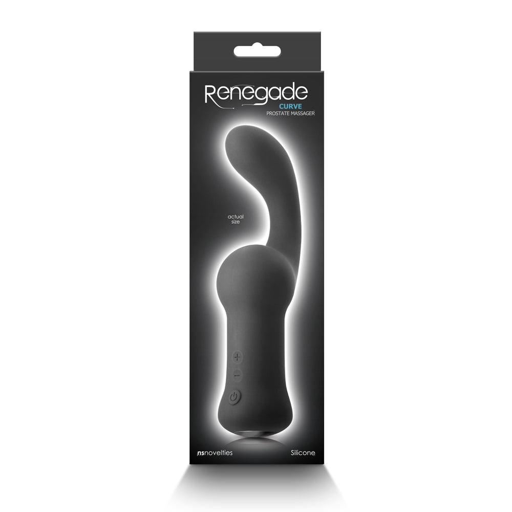 Renegade Curve Vibrating Prostate Massager Black