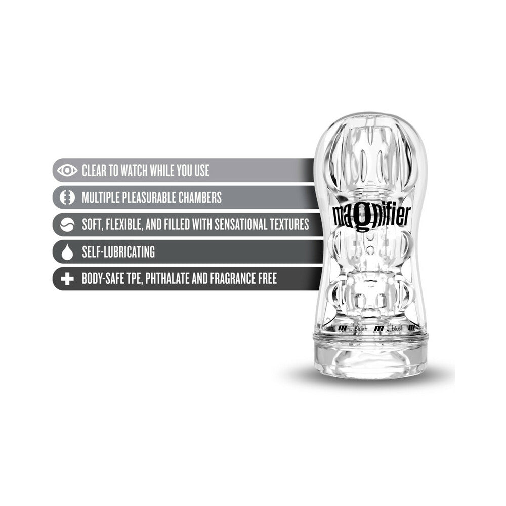 Blush M For Men Soft And Wet Magnifier Stroker - Clear