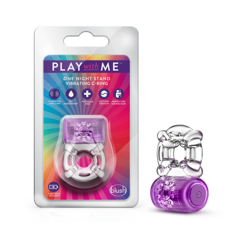 Play With Me - One Night Stand Vibrating C-ring - Purple