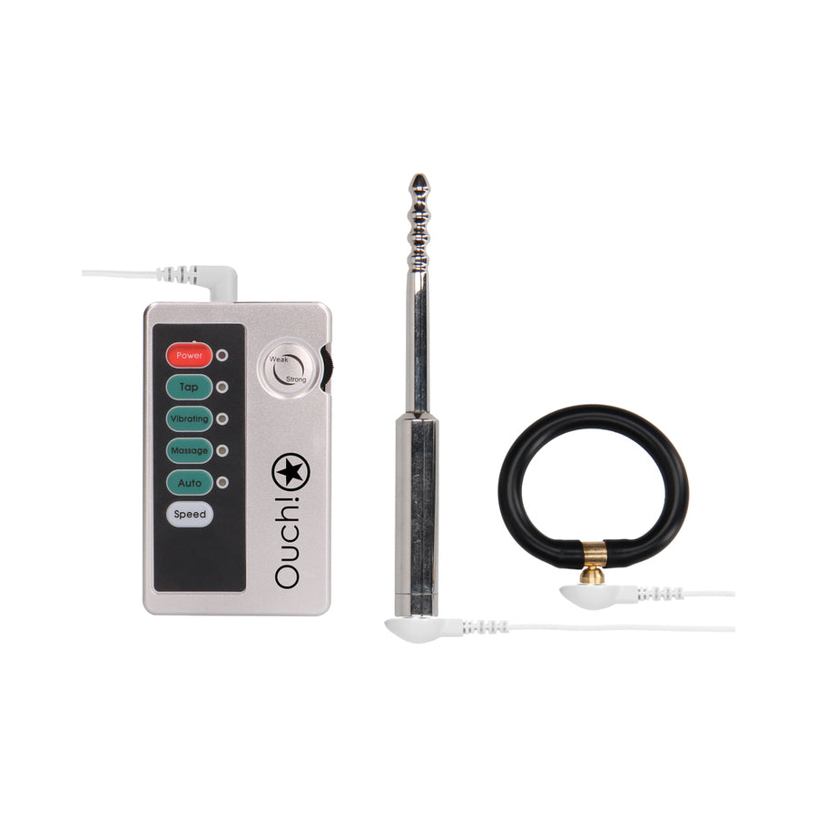 E-stim Urethral Sounding Set Small Silver