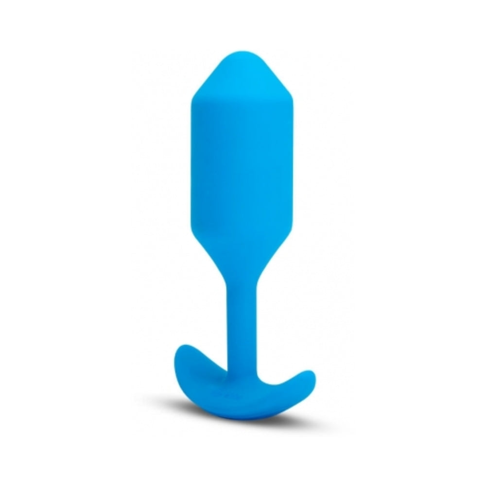 B-Vibe Vibrating Snug Plug - Blue Large