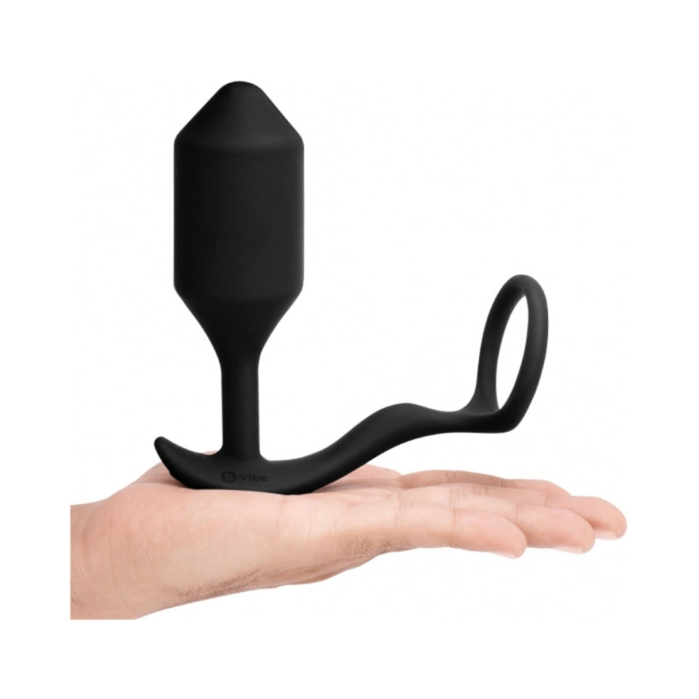 B-Vibe Vibrating Snug & Tug Xl - Black