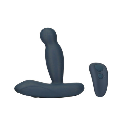 Lux Active Revolve 4.5 In. Rotating And Vibrating Silicone Massager Black