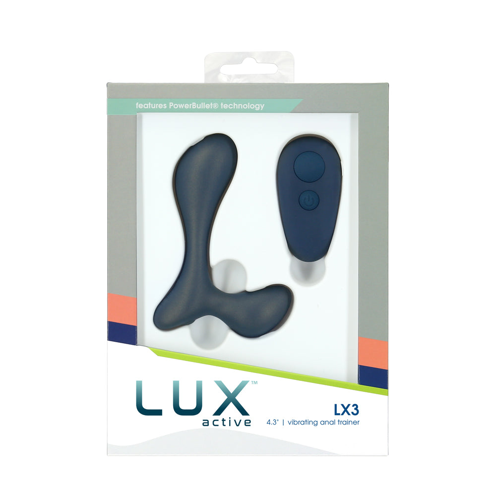 Lux Active Lx3 4.3 In. Vibrating Anal Trainer Silicone Black