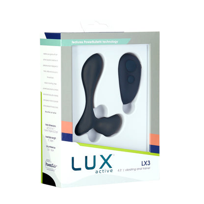 Lux Active Lx3 4.3 In. Vibrating Anal Trainer Silicone Black