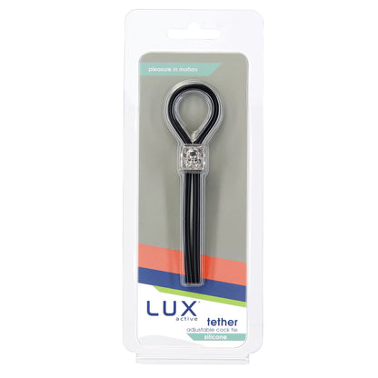 Lux Active Tether Adjustable Cock Tie Silicone Black