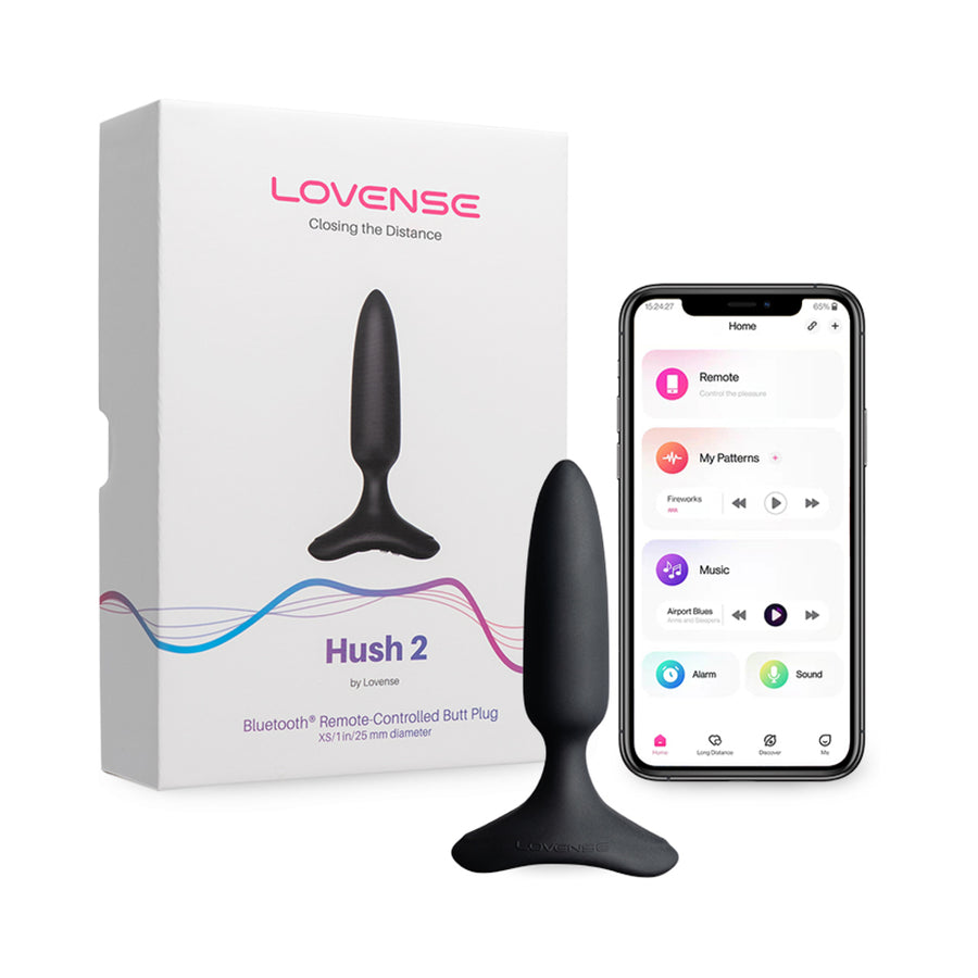 Lovense Hush 2 App-compatible Butt Plug 1 In.