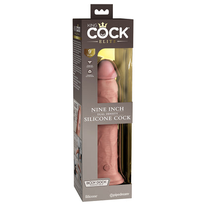 King Cock Elite Silicone Dual-density Cock 9 In. Light