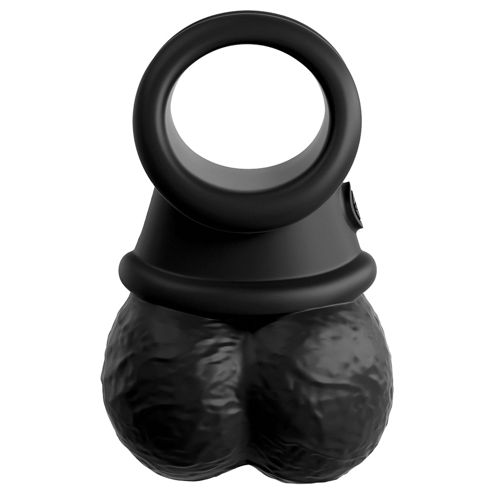 King Cock Elite The Crown Jewels Swinging Balls Weighted C-ring