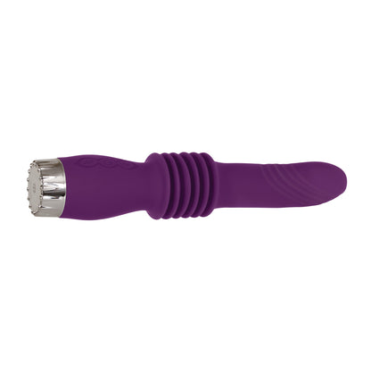 A&amp;e Deep Love Thrusting Wand Silicone Rechargeable Purple