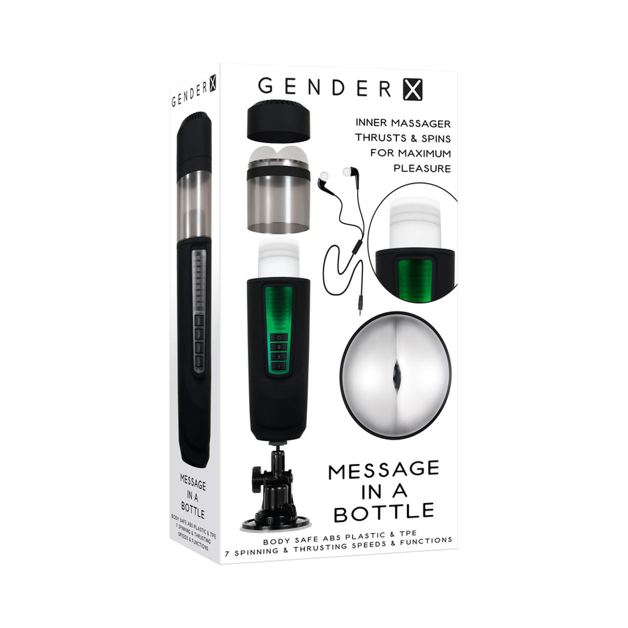 Gender X Message In A Bottle Rechargeable Black