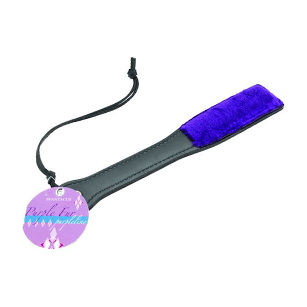 12 In. Paddle With Purple Faux Fur Lining