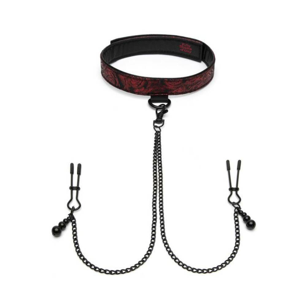 Fifty Shades Of Grey Sweet Anticipation Collar Nipple Clamps