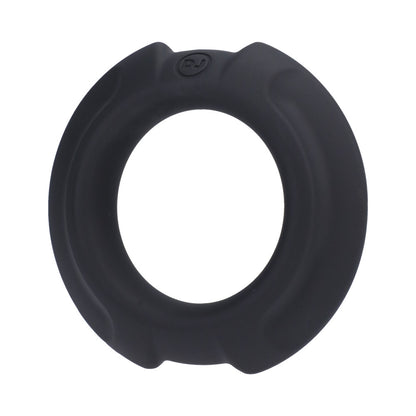 Optimale Flexisteel Silicone, Metal Core Cock Ring 35 Mm Black