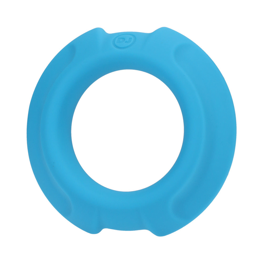 Optimale Flexisteel Silicone, Metal Core Cock Ring 35 Mm Blue