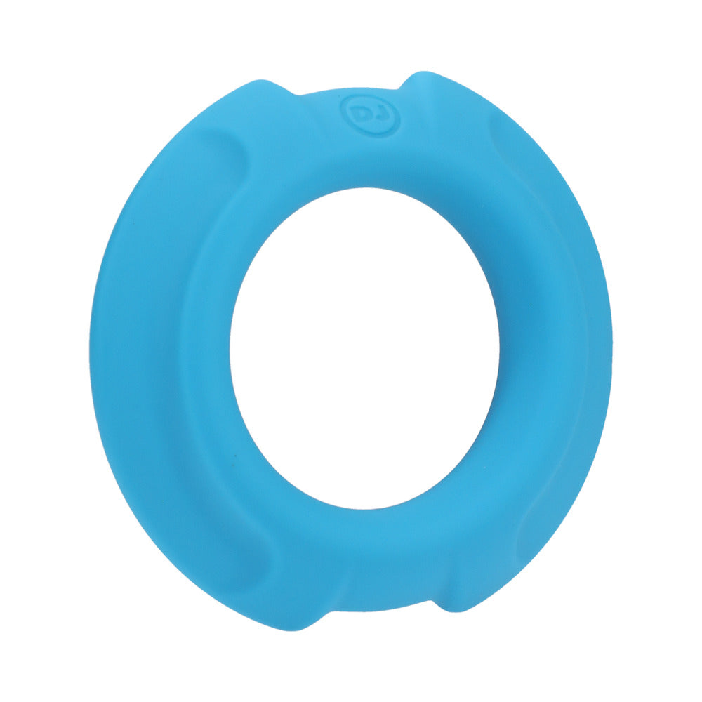 Optimale Flexisteel Silicone, Metal Core Cock Ring 35 Mm Blue
