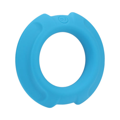 Optimale Flexisteel Silicone, Metal Core Cock Ring 35 Mm Blue