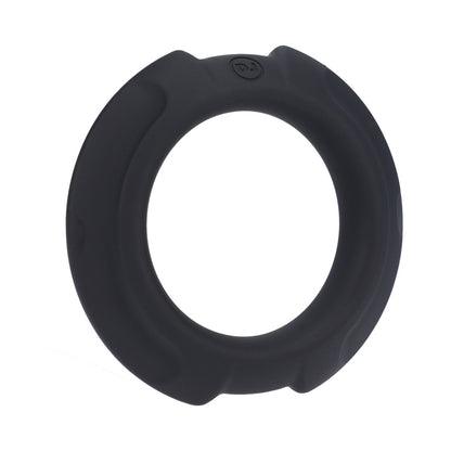 Optimale Flexisteel Silicone, Metal Core Cock Ring 43 Mm Black