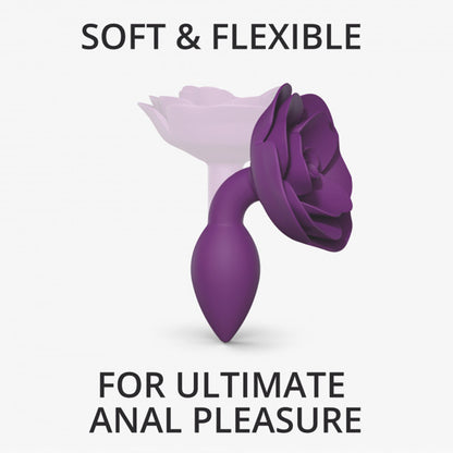 Love To Love Open Roses Anal Plug Small Purple Rain