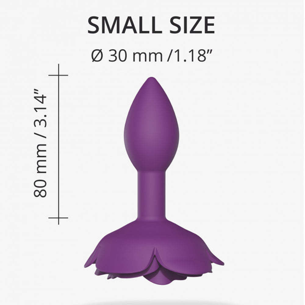 Love To Love Open Roses Anal Plug Small Purple Rain