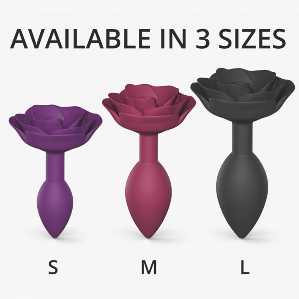 Love To Love Open Roses Anal Plug Small Purple Rain