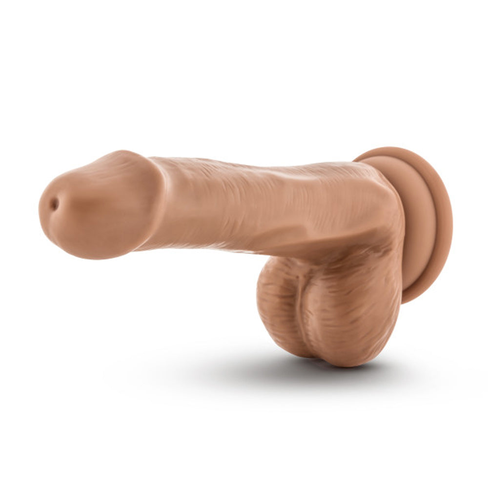 Dr. Skin Plus Posable Dildo With Balls 6 In. Mocha