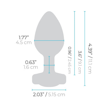 B-Vibe Vibrating Jewel Plug L/Xl - Blue Sapphire
