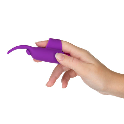 Powerbullet Teasing Tongue With Mini Rechargeable Bullet 2.5 In. Purple