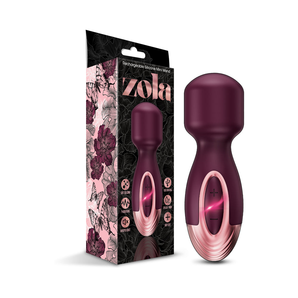 Zola Rechargeable Silicone Mini Wand