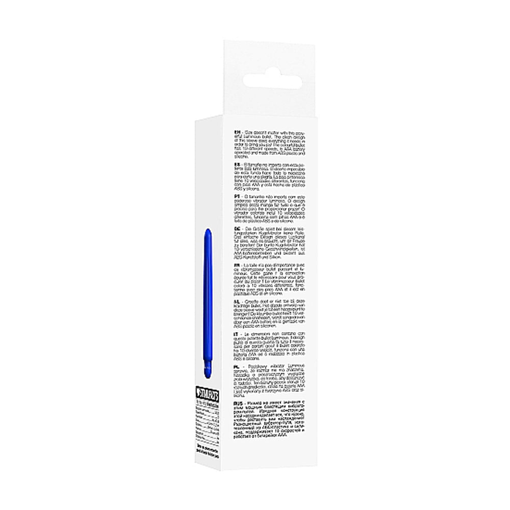 Luminous Delia Abs Bullet With Silicone Sleeve 10 Speeds Royal Blue