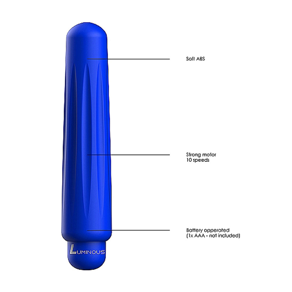 Luminous Delia Abs Bullet With Silicone Sleeve 10 Speeds Royal Blue