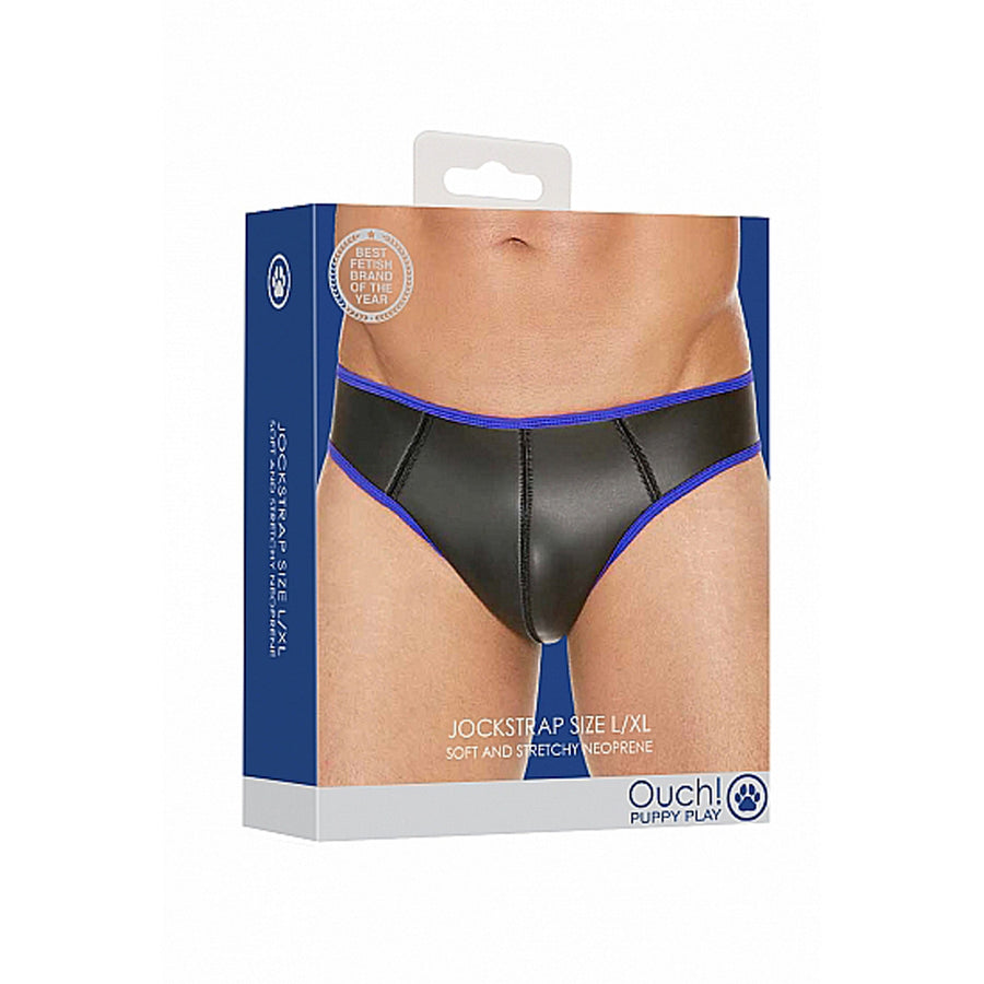 Neoprene Jockstrap Size L/xl Blue