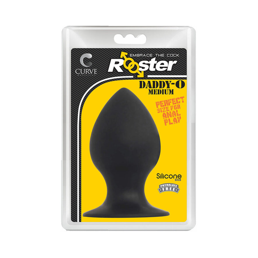 Rooster Daddy-o Medium Anal Plug Black