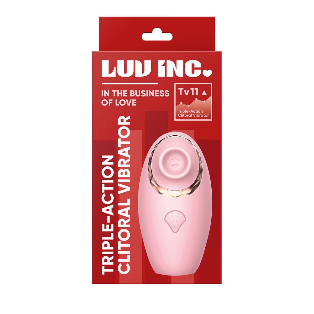 Luv Inc Tv11 Triple-action Clitoral Vibrator Pink
