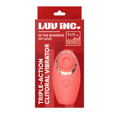 Luv Inc Tv11 Triple-Action Clitoral Vibrator Coral