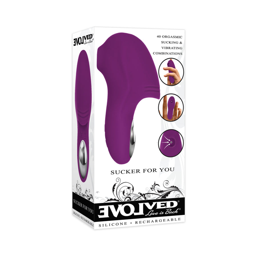 Evolved Sucker For You Finger Vibe - Purple