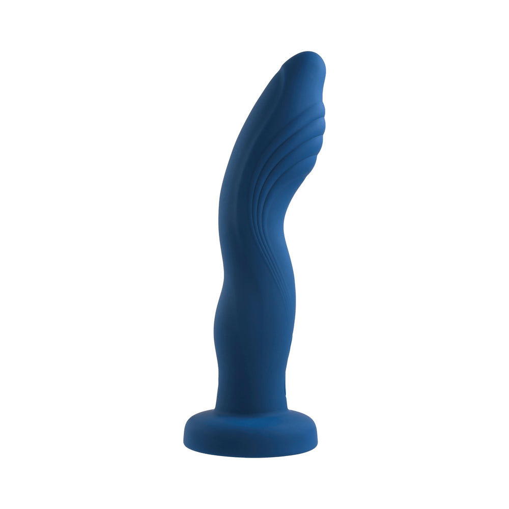 Gender X Snuggle Up Vibrator And Strap-on Harness Blue