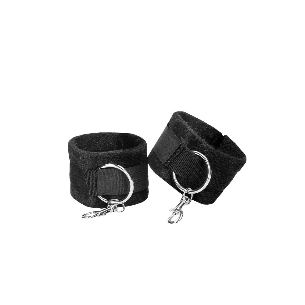 Ouch! Black &amp; White Velcro Hogtie With Hand And Ankle Cuffs Black