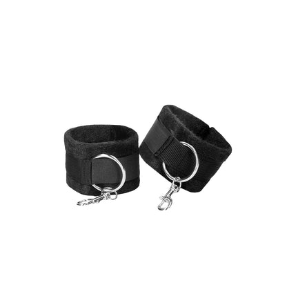 Ouch! Black &amp; White Velcro Hogtie With Hand And Ankle Cuffs Black
