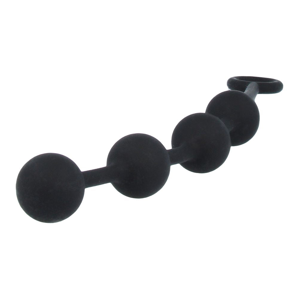 Nexus Excite Anal Beads Silicone Medium Black