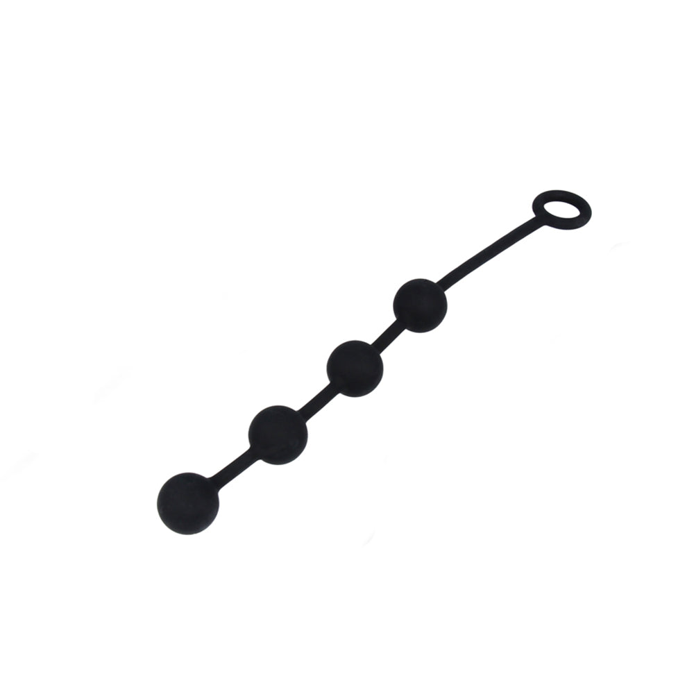 Nexus Excite Anal Beads Silicone Medium Black