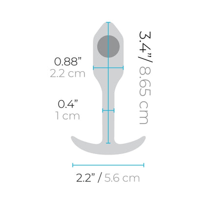 B-Vibe Weighted Snug Plug 1 - 55 G Violet