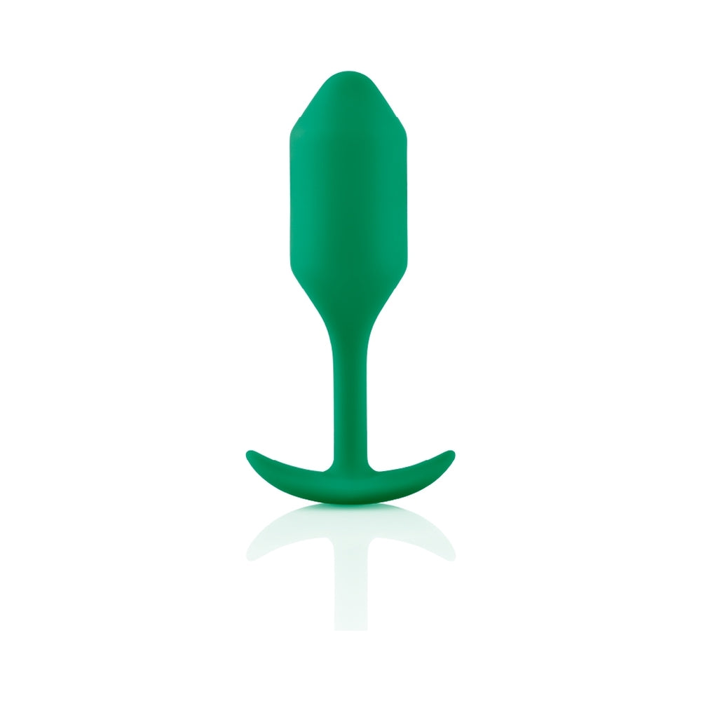 B-Vibe Weighted Snug Plug 2 - 114 G Green