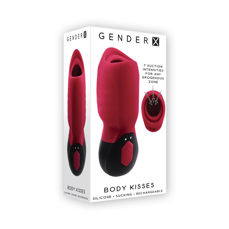 Gender X Body Kisses Suction Toy Red