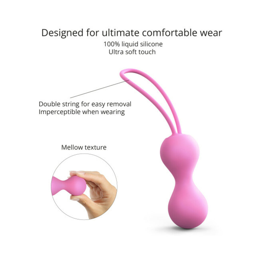 Love To Love Joia Silicone Kegel Balls Pink Passion