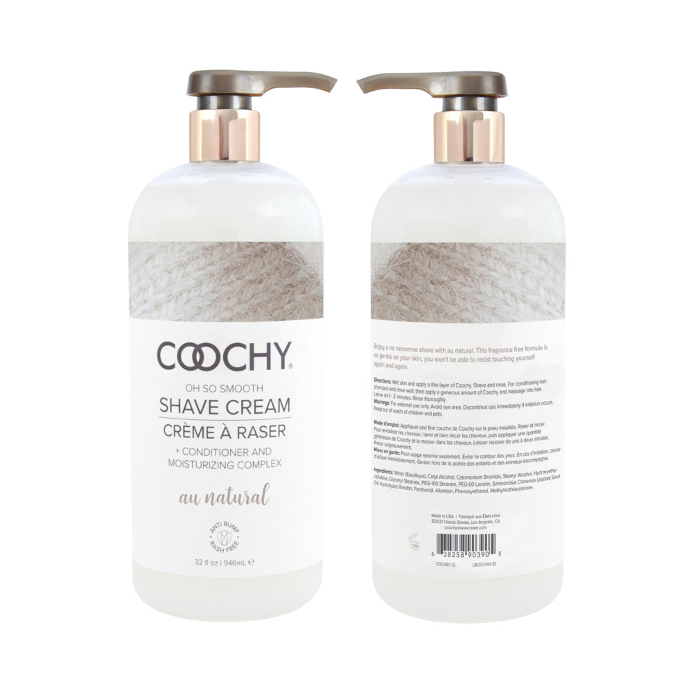 Coochy Shave Cream Au Natural 32Oz