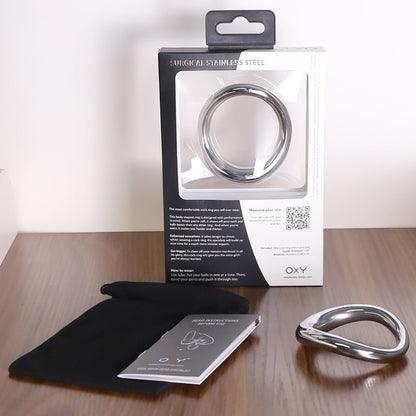Oxy Ergonomic Cock Ring Stainless Steel 1.7 In.