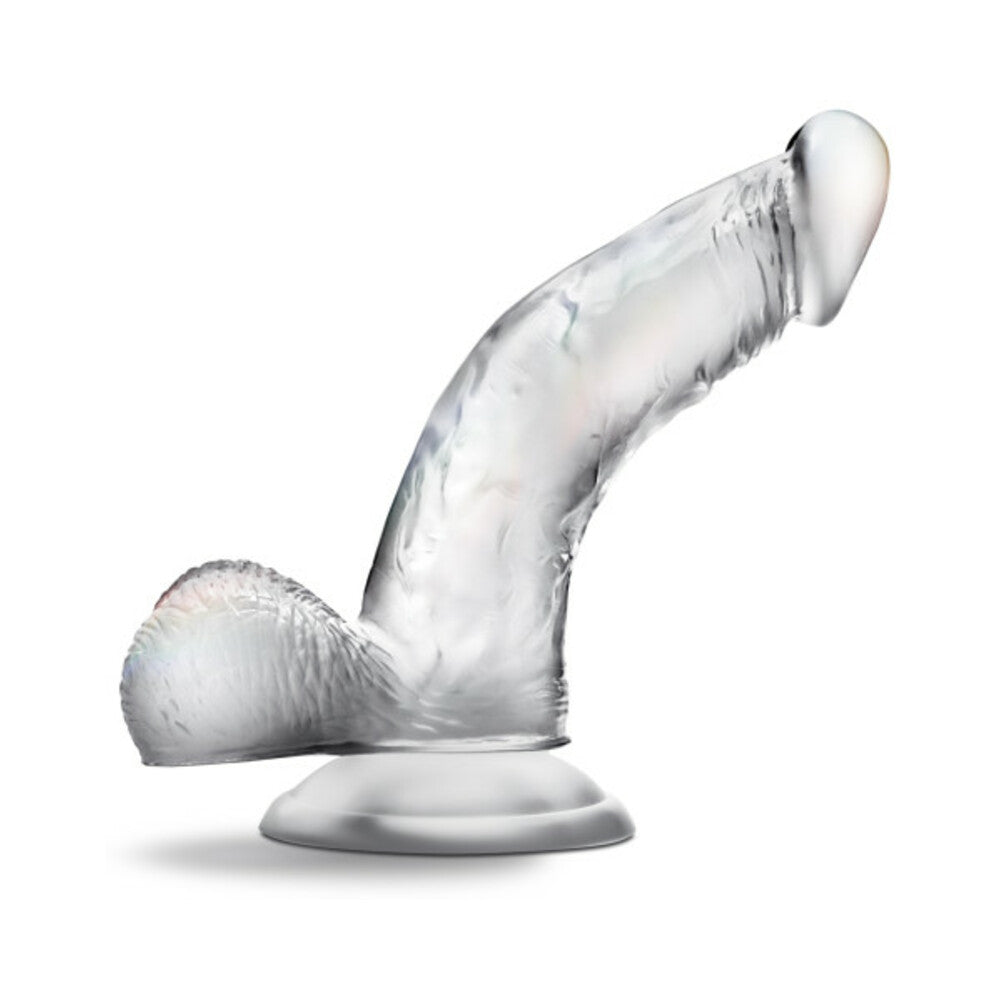 B Yours Diamond Sparkle 6 In. Realistic Dildo Clear