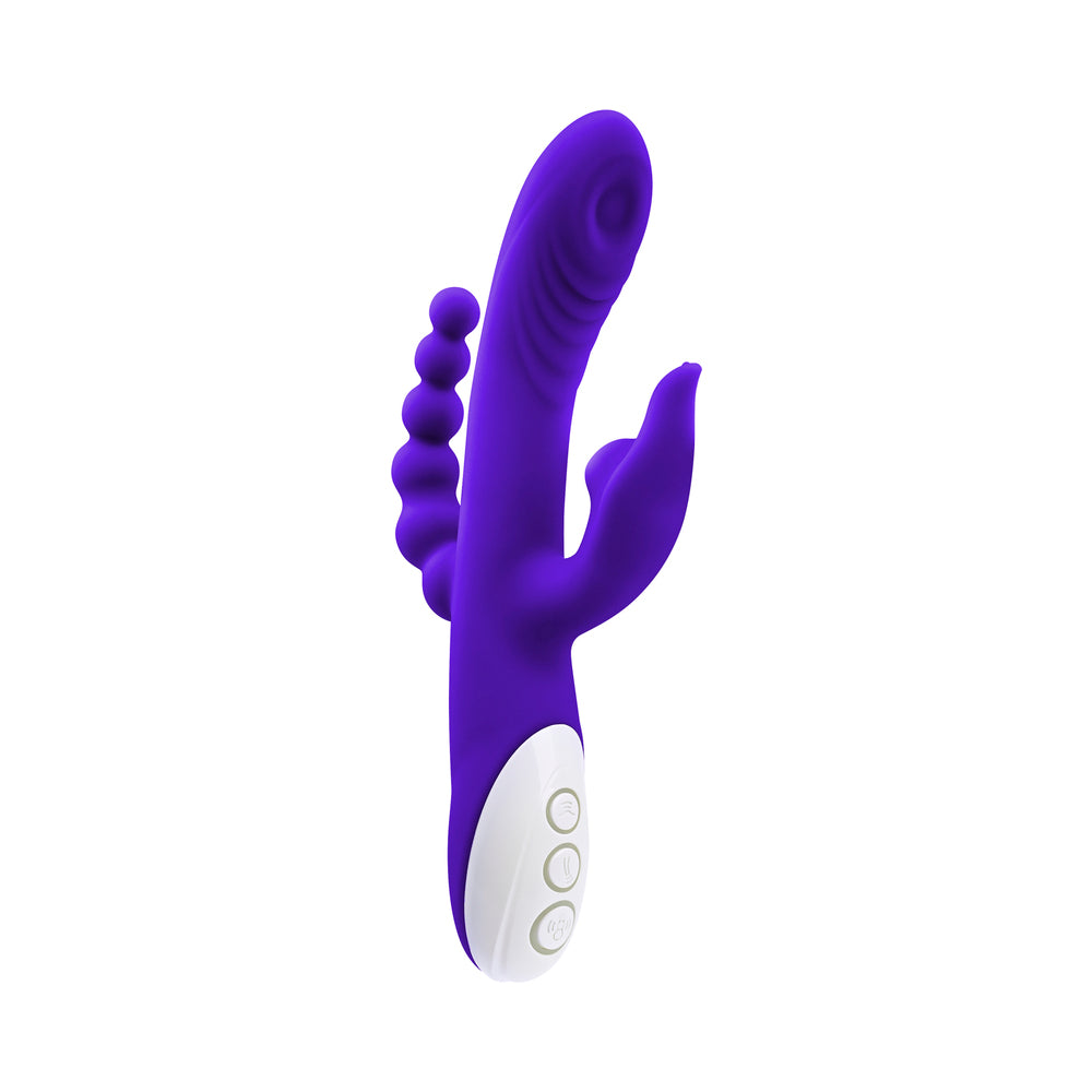 Evolved Lick Me Triple-stimulating Vibe Silicone Purple