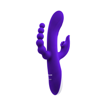 Evolved Lick Me Triple-stimulating Vibe Silicone Purple